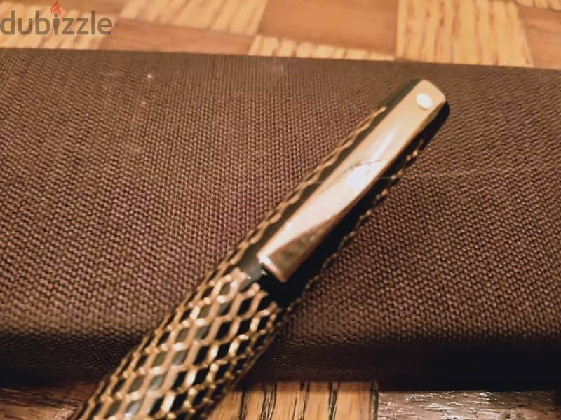 قلم حبر ذهب ماركة SHEAFFER سن ذهب خالص عيار 14K القلم طلاء ذهب عيار 14 4