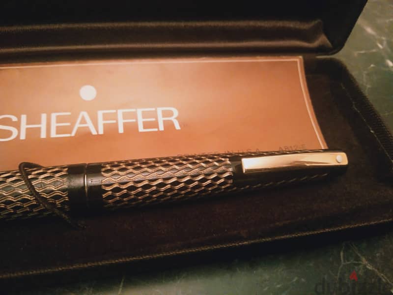 قلم حبر ذهب ماركة SHEAFFER سن ذهب خالص عيار 14K القلم طلاء ذهب عيار 14 8