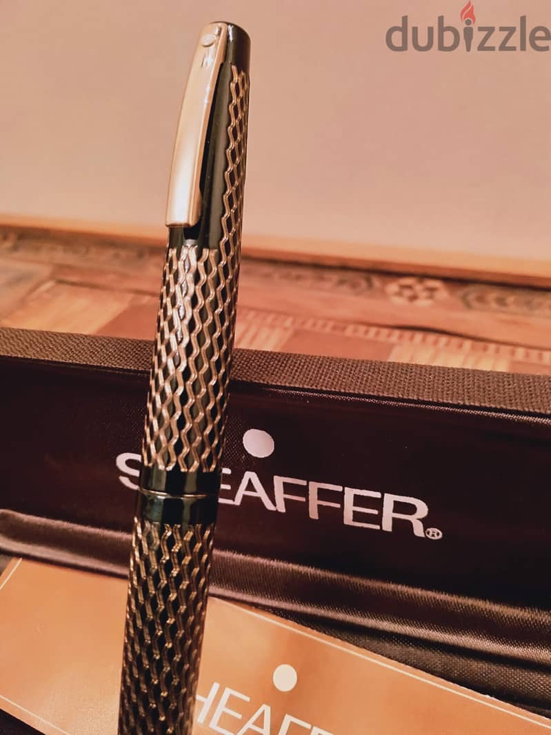 قلم حبر ذهب ماركة SHEAFFER سن ذهب خالص عيار 14K القلم طلاء ذهب عيار 14 6