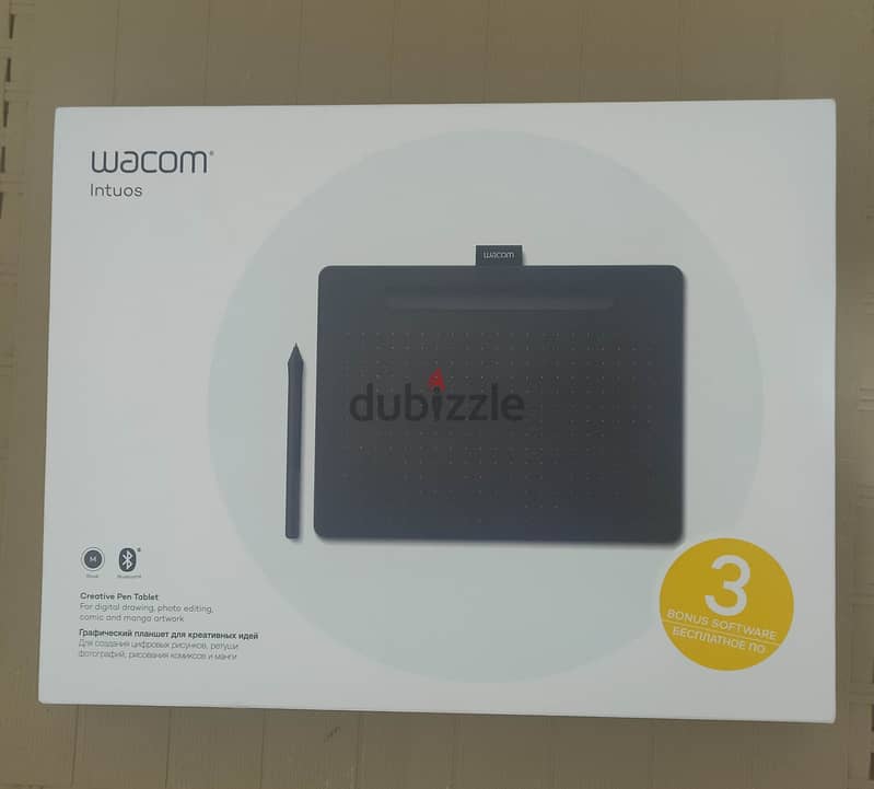 Wacom CTL6100WLK-N Bluetooth Intuos Graphics Tablets (Black, Medium) 2