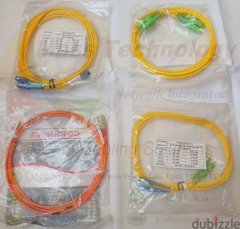 اكسسوارات كابلات فايبر اوبتك الألياف الضوئية fiber optics Accessories 7