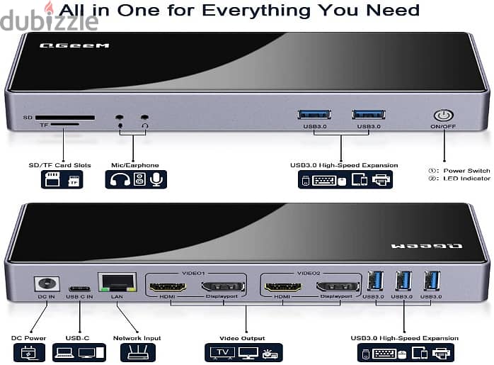 Different types of USB, C extension Hubs - Original brands - cheap 0