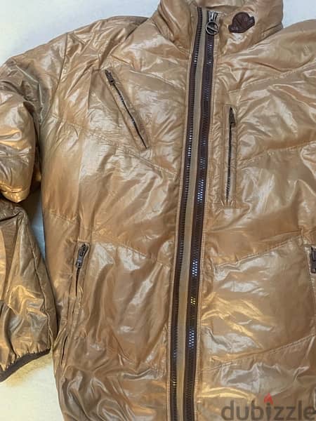 NWT  Diesel Jacket With Hoodie Adjustable Zipper Yellow Gold RARE 2XL 1