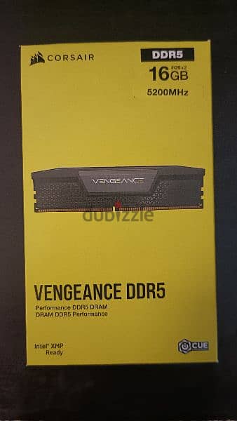 CORSAIR VENGEANCE 16GB (2x8GB) DDR5 RAM 5200MHz CL40 - Black