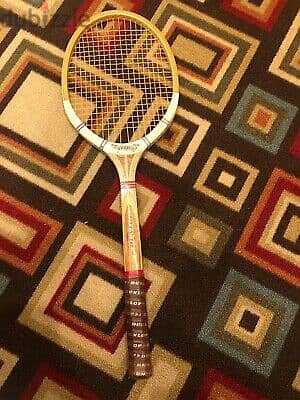 مضرب اسكواش داونلوبVintage Dunlop Maxply Fort Wooden Squash Racket