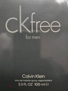 New (Sealed) 100ml. Calvin Klein CK Free - Eau De Toilette For Men 0