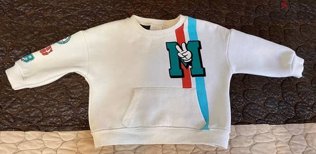 Sweatshirt   Zara- Disney  Size 6-9 months