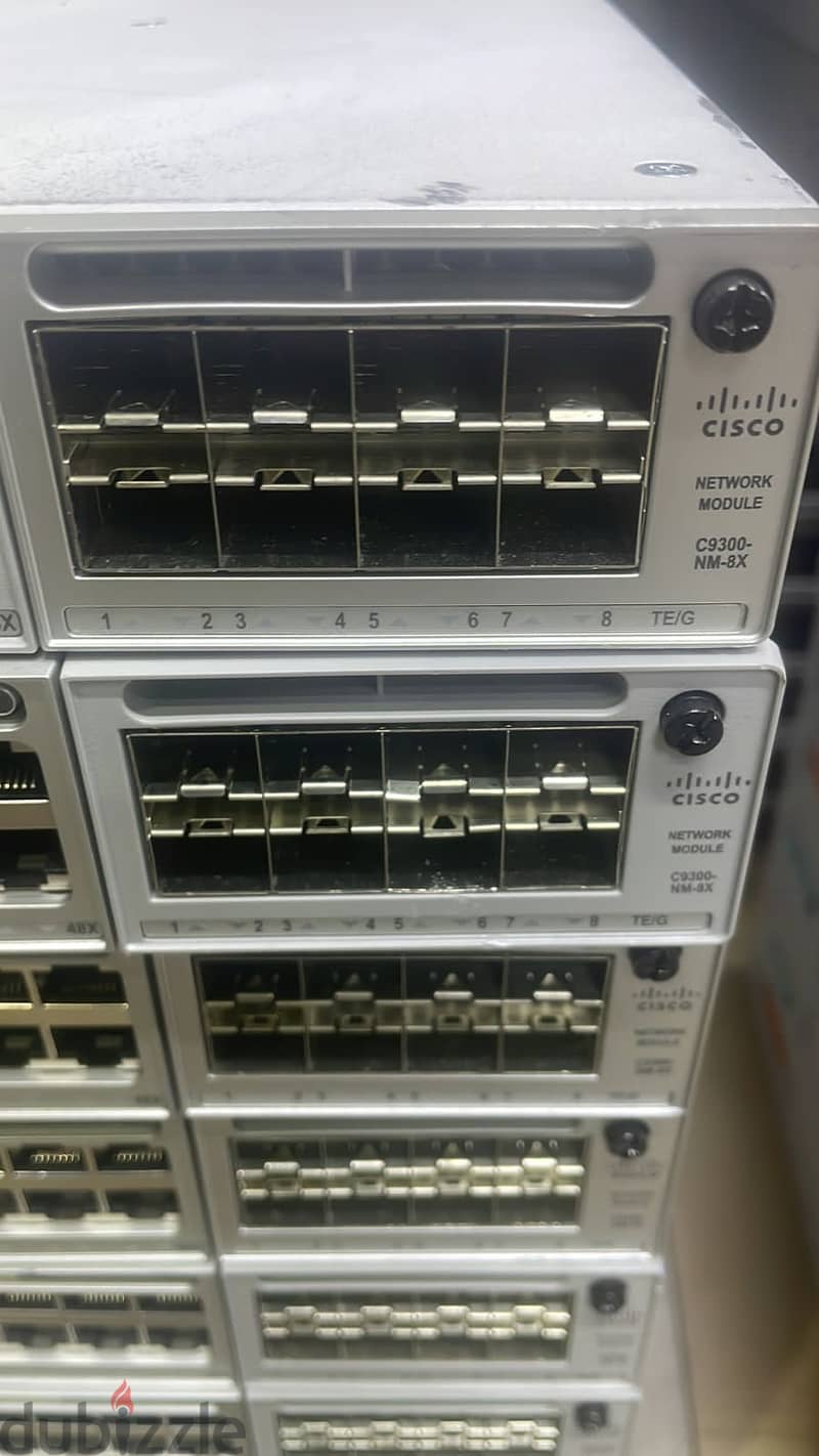 SwitchCisco 9300 48PORT UPLINK 8*10G DUAL POWER1100W السعر فى التليفون 1