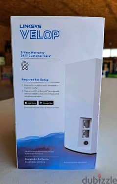 LINKSYS Velop Dual-Band Home Mesh WiFi System 1Pack Dual-Band AC1300 0