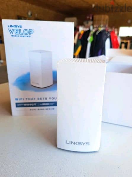 LINKSYS Velop Dual-Band Home Mesh WiFi System 1Pack Dual-Band AC1300 2