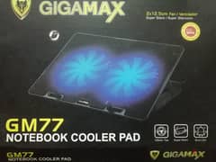 GigaMax GM77 Laptop Cooler – 2 USB Port – 2 Fan 12 مروحة لاب توب