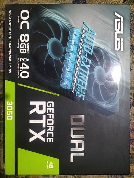 Rtx 3050 Asus 8gb. Like NEW 0