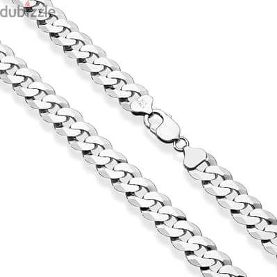 Sterling Italian Silver Necklace سلسلة أسترلنج فضة أيطالى