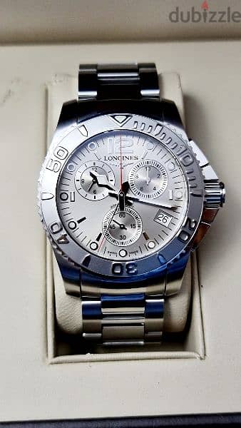 Longine Hydro conquest Chronograph 42mm Quartz. Serial number L3