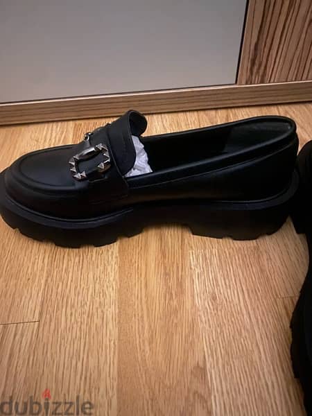 New loafers black real leather 1
