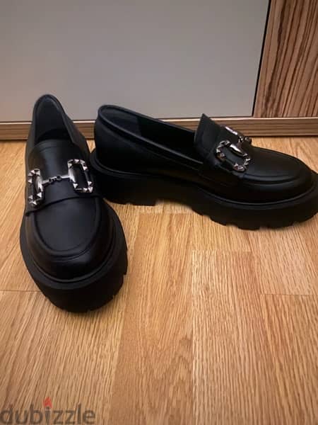 New loafers black real leather 2