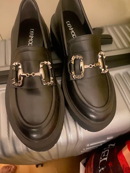 New loafers black real leather 3