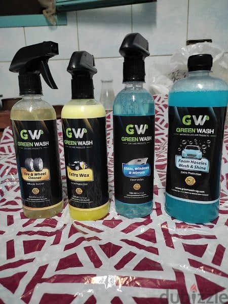 منتجات Green Wash لغسيل جاف بدون ماء و تلميع و تشميع السياره بدون ماء 10