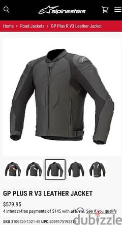 jacket alpinestars original (gp plus v3 airflow leather)