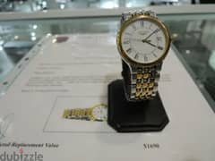 Longines silver gold white