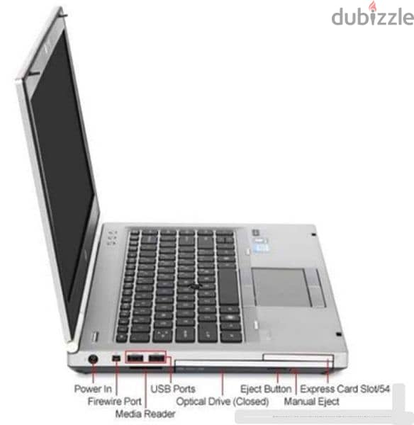 HP Elitebook 8470p, intel Core i5, 8GB, 250 GB, DVD, 14in, Windows 10 2