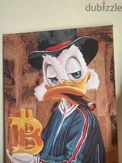 Uncle Scrooge Bitcoin Water-paint