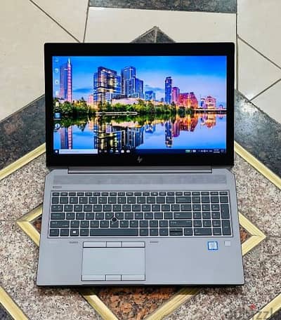 hp Zbook 15 G6 . . جيل تاسع .  بحالة الجديد مع ضمان NVIDIA T2000 4giga