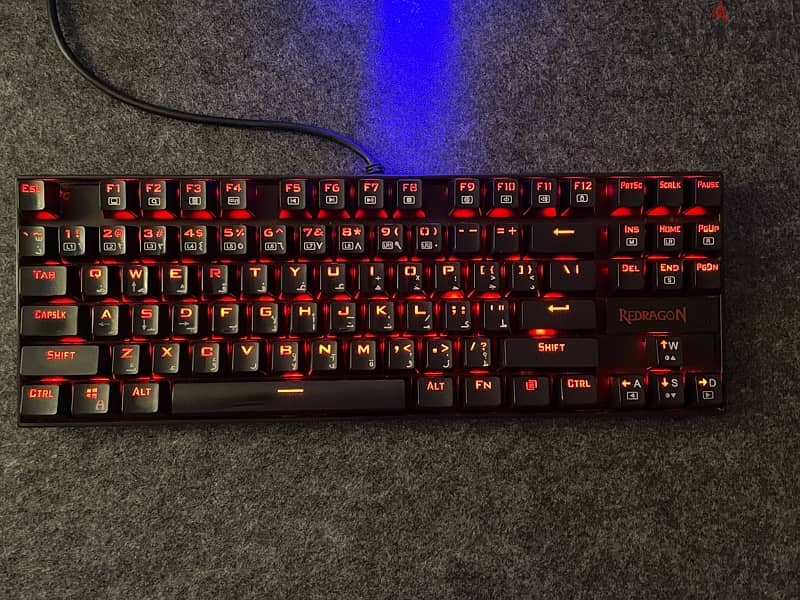 Redragon K552 Kamara Red LED Mechanical Keyboard - ميكانيكال كيبورد 2