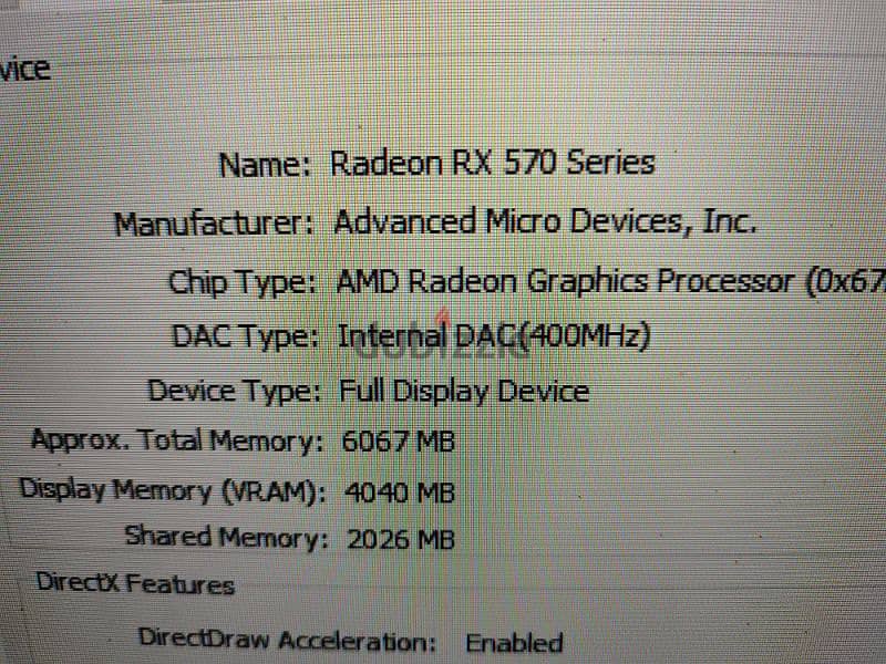 Gaming PC RAM 8, AMD RX570 4GB. i5 gen 3 1