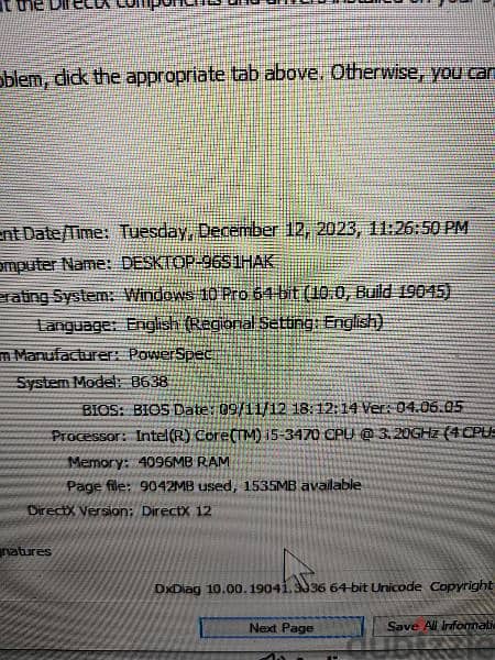 Gaming PC RAM 8, AMD RX570 4GB. i5 gen 3 2