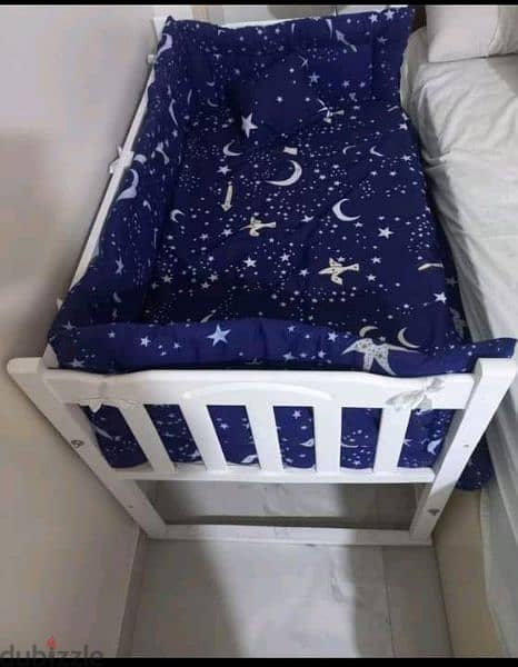 سرير اطفال خشب زان ثابت وهزاز بسعر المصنع 9