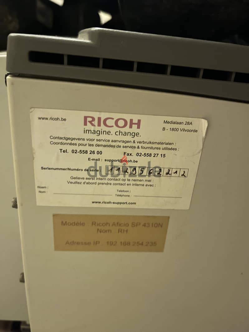 Printer Ricoh sp 4310 dn طابعة ريكو ٤٣١٠ 3