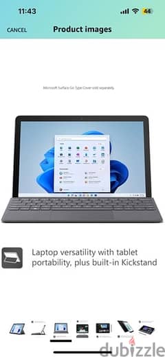 Microsoft Surface GO 3- 8 GB RAM- 128GB (Keyboard added)