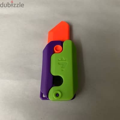 3d printed fidget gravity knife toy for stress relief