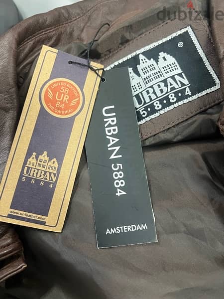 URBAN Jacket Leather 100% Size XL 7