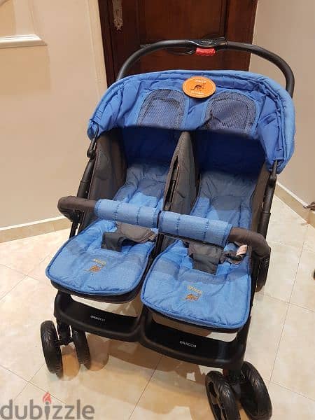 عربية مزدوجة double stroller 1