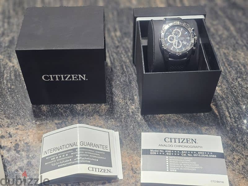 Citizen Analog Black Dial Men's Watch ساعة سيتزين رجالى أوريجنال 4