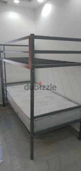 سرير حديد دورين متر فوق و متر تحت و متاح مقاسات اخري 15