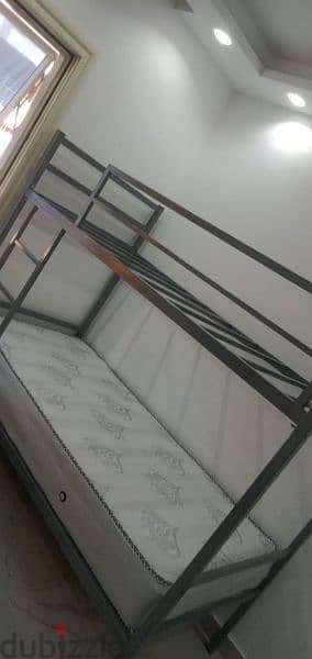 سرير حديد دورين متر فوق و متر تحت و متاح مقاسات اخري 18
