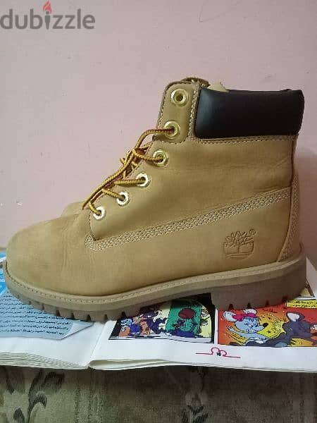 حذاء جلد طبيعى وارد إيطاليا  ماركة Timberland مقاس 37 2