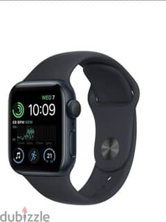 Apple Watch SE 44mm Space Grey Aluminum Case with Midnight Sport Band 0