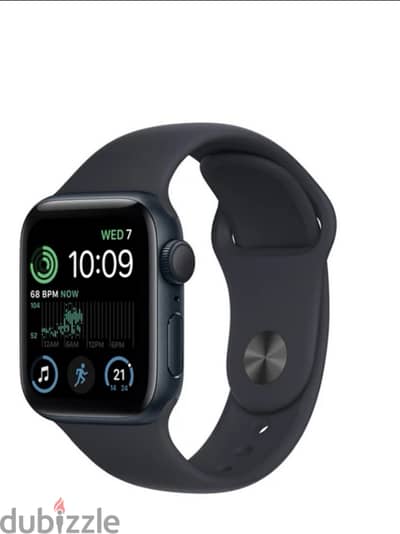 Apple Watch SE 44mm Space Grey Aluminum Case with Midnight Sport Band