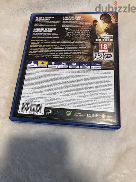 PS4 cd the last of us remastered 2