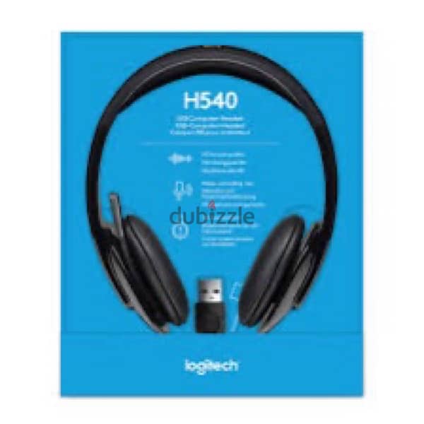 Logitech H540 USB Computer Headset with Noise-Cancelling 0