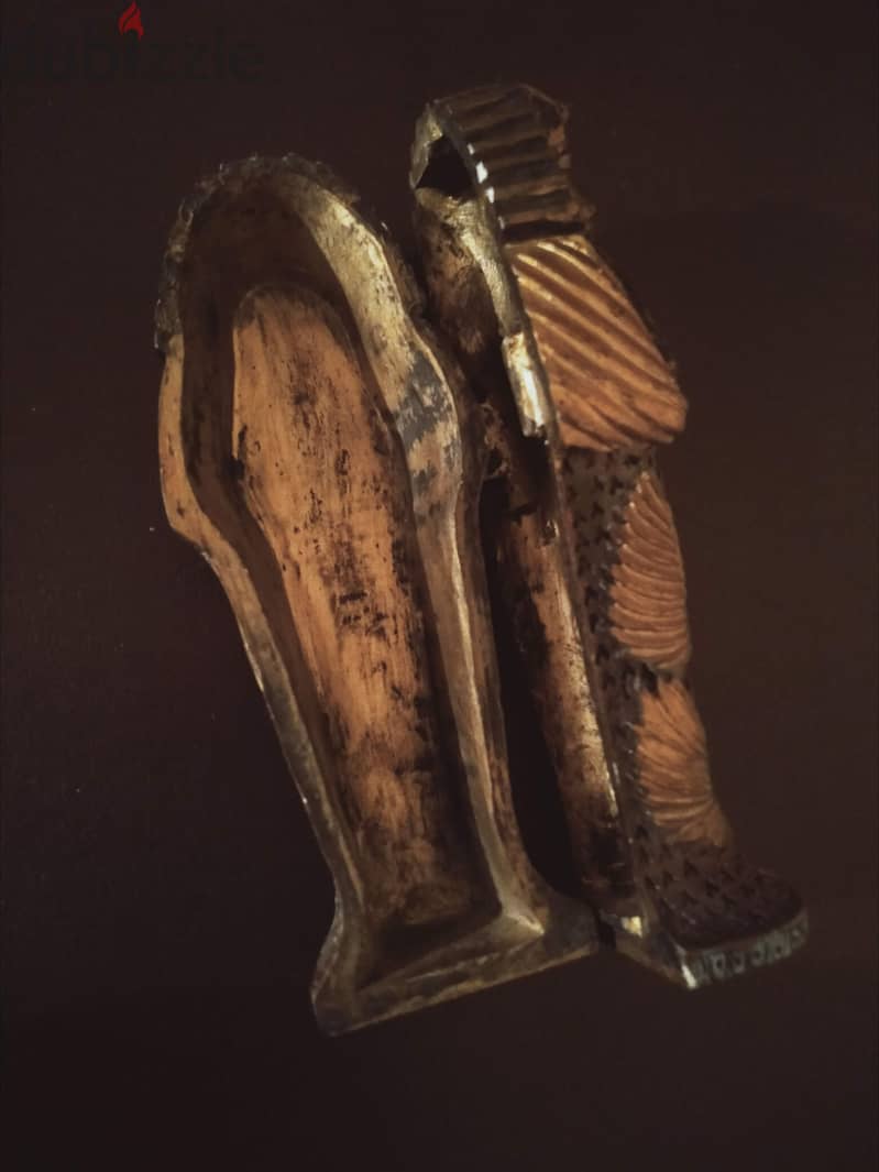 تابوت فرعوني للملك ( توت عنخ أمون ) ديكور من الستينيات 3سم*12سم 16