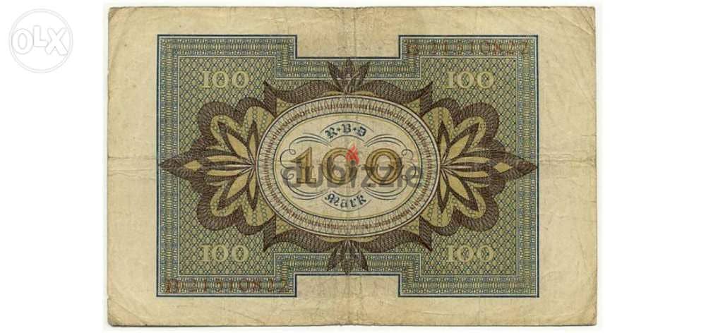 100 German Mark 100 years ago مائة مارك الماني منذ مائة عام لأعلي سعر 3
