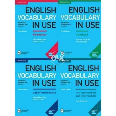 English vocabulary in use 4 books + الصوتيات