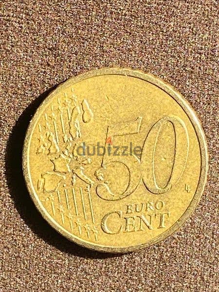 50 سنت يورو 2002 1