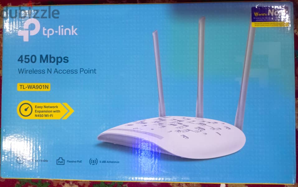 TP-link 450 Mbps Wireless N Access Point TL-WA901N | اكسس بوينت 901N 0