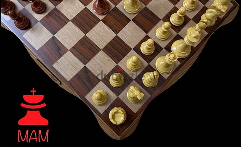 Wood grain chess شطرنج فائق الجودة MAM 3